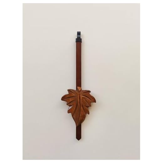 Cuckoo Clock Pendulum 2.5" Maple Leaf Style New Brown 7 1/2" Length