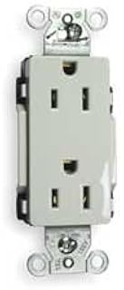 15A Duplex Decorator Receptacle 125VAC 5-15R WH