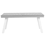 Pereta Gartentisch-Set Aluminium Grau/Weiß