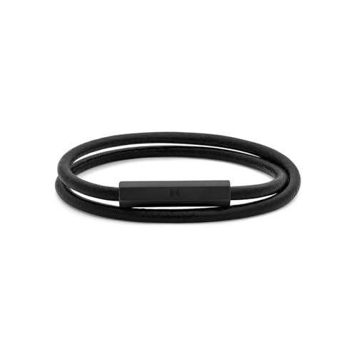 MVMT Pulsera para Hombre Colección LEATHER WRAP Negro - 28200029