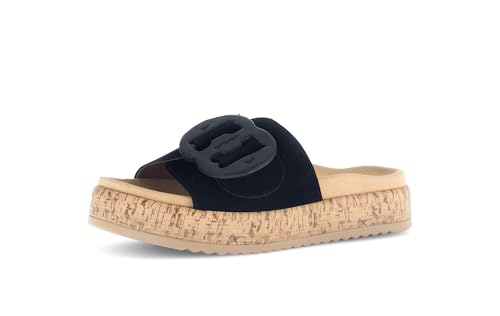 Gabor Damen Pantoletten, Frauen Slipper,Best Fitting,Backless Slipper,Gartenschuhe,Sommerschuhe,sommerclogs,Sandalen,Mules,schwarz,41 EU / 7.5 UK