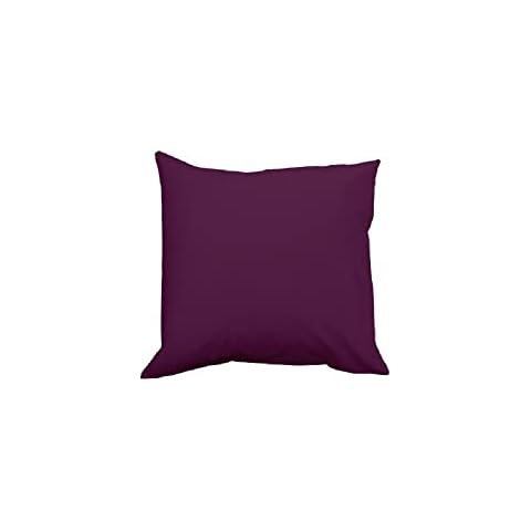 Soleil d'ocre 553835 Eden Cotton Cushion Cover, 63 x 63 CM, Plum Cover