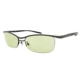[FaceTrick az Label] カッコいい 老眼鏡 メンズ レディース ブルーライトカット リーディンググラス UV 近赤外線カット 鯖江メーカー 高性能レンズ ガンメタリック/ライトグリーンレンズ RG0022-1LG +2.00
