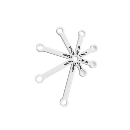 liwupro 8-in-1 Chain Measuring Tool for Jewelry Making, 20mm-55mm Sizing Gauge for Clay Earrings & Necklaces, Precision Symmetry Guide Tool for DIY Jewelry Designers & Crafters