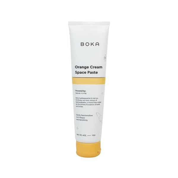 Boka Orange Cream Natural Toothpaste, NanoHydroxyapatite for