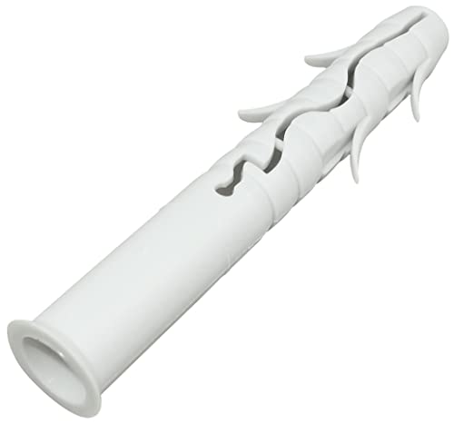 AERZETIX - C57881 - Lot de 10 Chevilles universelles à ailettes à Frapper Ø14x100 mm à collerette - en Plastique/Nylon - maçonnerie Fixation en béton Brique Pierre parpaing