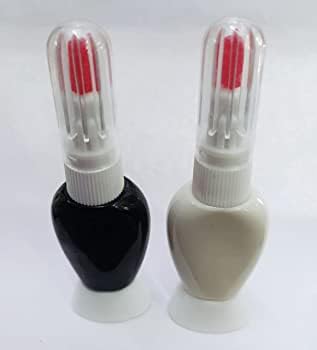 Image of Nail Art Design Dotting Painting Drawing UV Polish Brush Pen Tools Set Kit Nail Art Pack Of 2 (White Black)