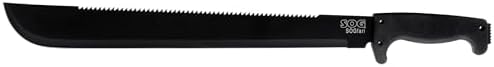 SOG Sogfari 13" or 18" Stainless Steel Survival Machete Knives | Saw on The Back of The Blade, Textured Handle, Nylon Sheath image 3