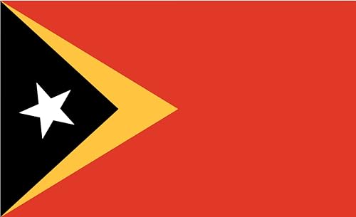Drapeau Timor-Leste grand format pavillon Timor oriental tissu navire - 2