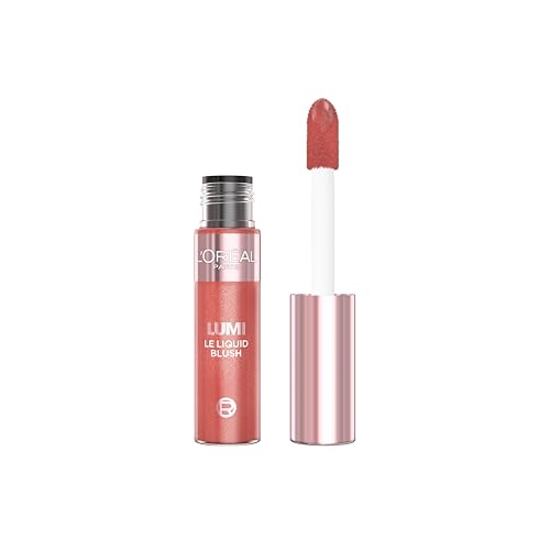 L'Oréal Paris Lumi Le Liquid Blush, Lightweight Radiant Colour & Glowy Finish Blush, 640 Glowy Rouge Paris