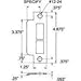 Baldwin 6339.R178 Right Handed Extended Lip for 1-1/2, 2", 2-1/2 Backset Latch, Venetian Bronze