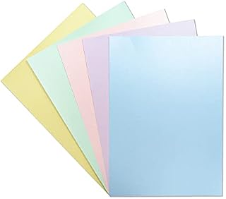 Crafter's Companion A3 20-Piece Centura Pearl Sheet Card Pack, Pastels/Multi-Colour