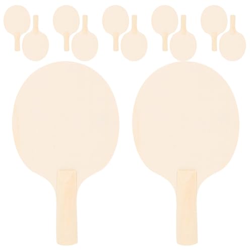 Raquettes de tennis de table non finies ifundom 25x15 cm pour créer des raquettes uniques
