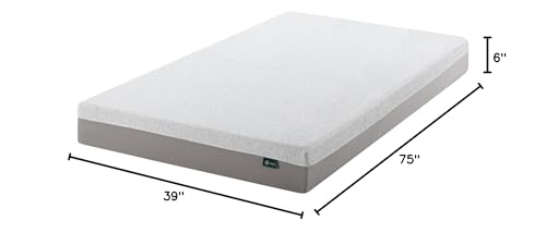 Image of Zinus 6 Inch Ultima Memory Foam Mattress [New Version], Twin, Fiberglass Free, Medium Firm Feel, Breathable Airflow Memory Foam, Certified Safe Foams & Fabric, Mattress in A Box