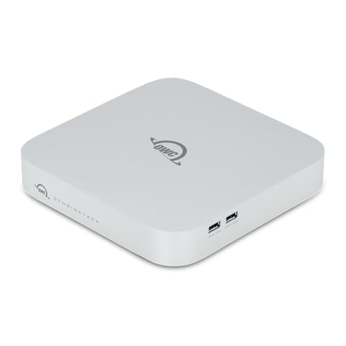 OWC StudioStack Enclosure Thunderbolt 5 Dual-Drive Hybrid Storage and Connectivity Hub that Perfectly Stacks with Mac Studio and 2018-2023 Mac minis. Also Compatible with Other Mac and PC Devices.