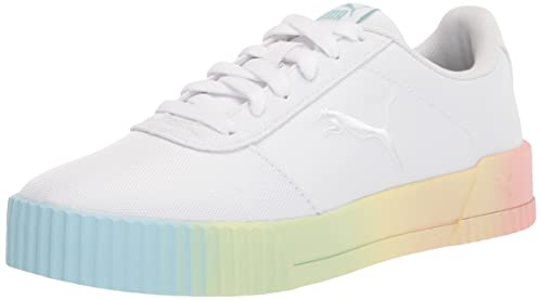 Image of Puma Carina 2.0 Synthetic Leather Lace Up Women's Sneakers