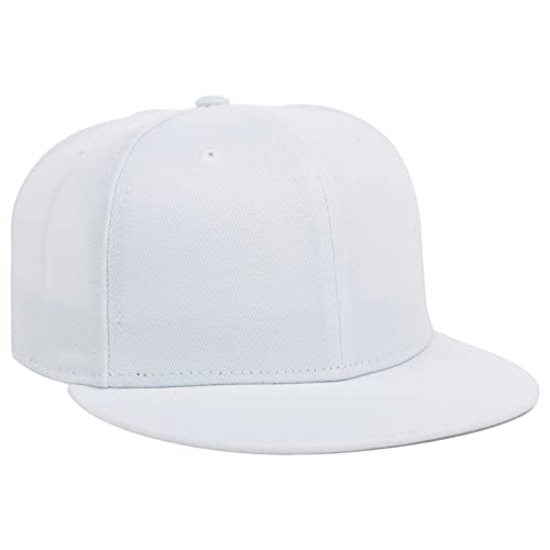 Image of Lids Blank Premium Full Court w /Colored Under Visor Fitted Cap