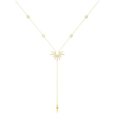 Collier en Y en or 14 carats Moguri Cover