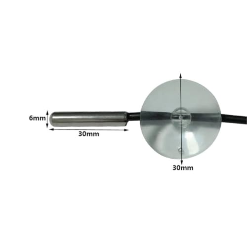 Sensor NTC térmico con sonda de acero inoxidable para proyectos de electrónica 2