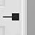 Kwikset Casey Interior Passage Door Handle 2 Pack, Lever for Closet and Hallway Doors, Reversible Non-Locking Handle Lever, Matte Black, with Microban Protection