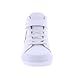 FOOTMATES Riley Unisex Leather Fashion Sneakers - Stylish, Comfortable Casual Shoes for Kids & Toddlers, White/Rose Leather - 7 Infant (0-12 Months)