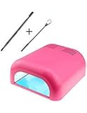 BuySShow Nail Dryer,Professional 36W Nail Polish Dryer UV Lamp Light,Upgraded with Sliding Tray & Timer Setting + Free Cuticle Remover+Free Acrylic Liquid mixing spoon