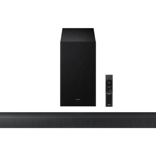 SAMSUNG Soundbar HW-B650F/ZF mit Dolby Adio/DTS Virtual:X 3.1ch, Spielmodus, intelligenter Sound, Bluetooth-Multiverbindung, Schwarz [Länderversion Französisch]