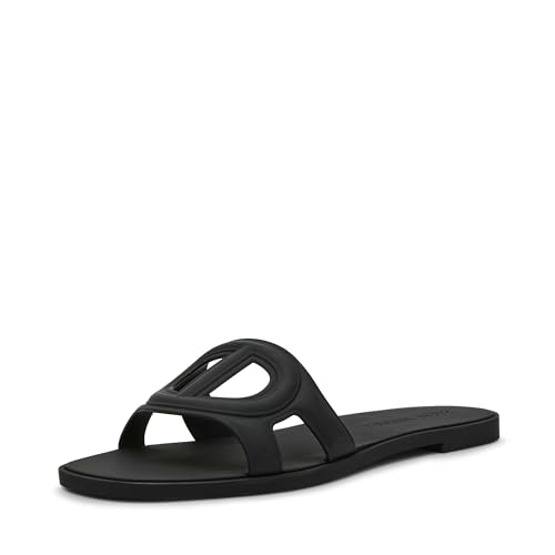 Steve Madden Women's Jellie Slide Sandal, Black, 9