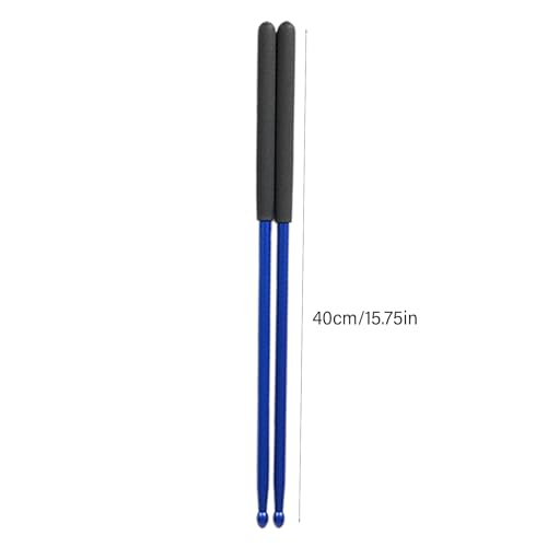 1 par de baquetas prácticas simples de aleación de aluminio 5A para batería, accesorio de percusión para niños y adultos miniatura 6
