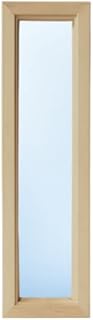 Glass and Wood Frame Insert for Interior Doors (4 x 24, 1 3/8" Door Thickness)