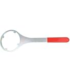Ovhdriac SPBW-1 metalowy klucz do obudowy filtra wody, z gumowym uchwytem, do instalacji wkładu zamiennego, trwała konstrukcja, 12,5 cm, silikon, 1 sztuka