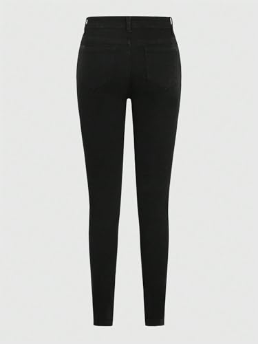 jeans for women trendy Ladder Ripped Jeans,2