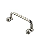 TESHHIPH Stainless Steel Or Iron Folding Handle Toolbox Movable Handle Industrial Equipment Door Handle 1Pcs(Stainless Steel,100mm)
