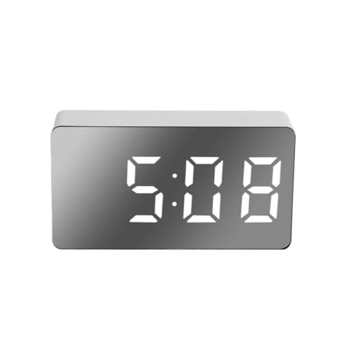 Reloj despertador digital LED de mesa con calendario electronico regulable silencioso