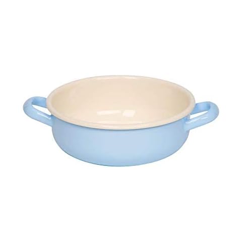 Riess, 0444-006, Bauernschüssel, CLASSIC - BUNT/PASTELL, Farbe Blau, Durchmesser 18 cm, Höhe 7.3 cm, Inhalt 1.5 Liter, Emaille, Farmerschüssel, Induktion Cover