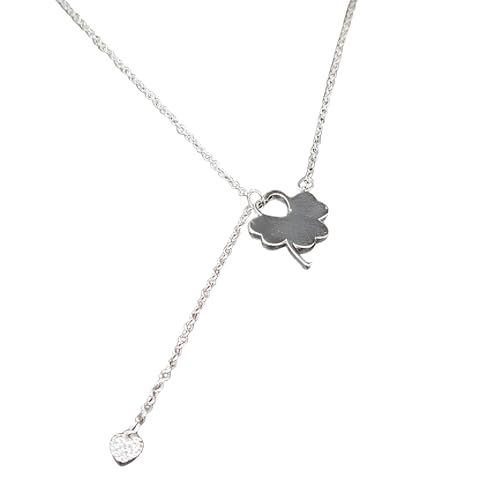 Image of Cloud & Heart Drop style Chain Pendant Necklace