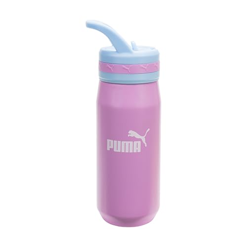 Image of PUMA unisex-adult 18oz Insulated Stainless Steel Water Bottle With Straw & Carry Handle