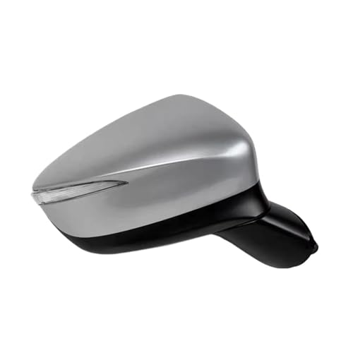 VEGFBOWA 1PCS ドアウィング カー リアビュー サイドミラー ウィンカーライト付き マツダ CX-5 CX5 2015 2016 8ピン 9ピン 電動折りたたみ式(Beige)