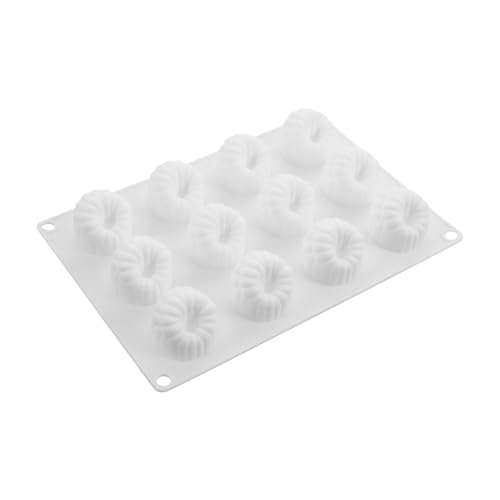 RUNROTOO Raspberry Silicone Molds for Mousse Cake - 12 Cavity Fruit Pudding Raspberry Mold for Baking Pastry, Ice Cream, Cake Decoration Supplies
