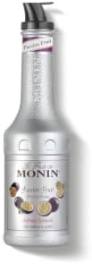 MONIN Premium Passion Fruit Puree 1L, for Cocktails and Mocktails, Vegan
