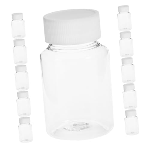 CIYODO 22pcs Bottled Travel Liquid Bottle Laboratory Chemical Container Pill Bottle Portable Small Bottles Empty Lab Bottle Small Water Bottle Water Bottles Transparent Plastic