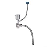 Honseadek Doppelspüle Küchenablaufsystem mit flexiblem Design und effizientem Durchfluss, verstopfungsfreies PE-Material, Abwasserrohr-Set für Abwasserauslass