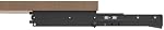 Clavier coulissant sous le bureau, porte-clavier et porte-souris, 27 x 9.8 pouces Grand tiroir d'ordinateur de plate-forme coulissante pour le dactylo, métal, noir