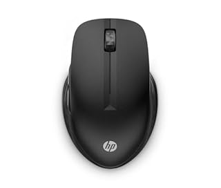 HP 430 Mouse Wireless, Connessione Dongle USB-A a 2,4 GHz e Bluetooth 5.2, 4000 DPI, 4 Pulsanti e Rotella di Scorrimento, Fino a due Dispositivi, Durata Batteria fino a 24 Mesi, Nero