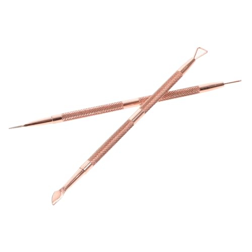 NOLITOY 6 Peças Empurrador De Unhas De Dois Lados Empurrador De Pedicure Removedor De Esmalte De Vid