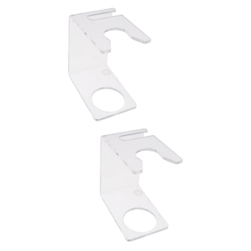 NOLITOY 2pcs Elegant Brush Bracket Acrylic Razor Brush Holder Shave Stand for All Razors