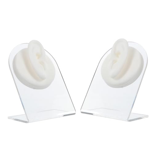 Modèles d'oreilles en silicone pour étudiants et vitrine de bijoux