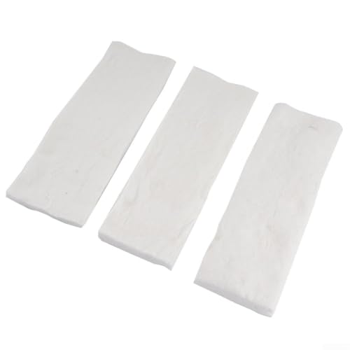 Trayneel Confezione da 3 spugne in ceramica per caminetti a bioetanolo, 30 x 20 x 3 cm, inserto di sicurezza CMS in biofibra ad alta temperatura, compatibile con bruciatori a gel (30 x 10 x 1,5 cm)