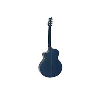 DIMAVERY Guitare Folk STW-50 Bleu Electro – Image 2