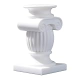 【Design elegante】: ispirato alle classiche colonne europee, questo piccolo portacandele presenta un piedistallo a forma di tamburo che aggiunge una a qualsiasi ambiente